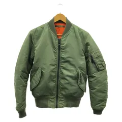 【中古】AVIREX MA-1 フライトジャケット M 6132079 カーキ アヴィレックス[10]