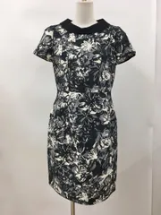 ミラショーン mila schon 総柄ワンピース 42 ブラック系 日本製 2502WR045