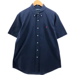 古着 ラルフローレン Ralph Lauren CUSTOM FIT 半袖 ボタンダウンシャツ メンズL相当/eaa542687