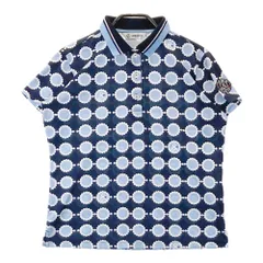 サイズ：M AND PER SE アンパスィ ; 半袖ポロシャツ 総柄 ネイビー系 [240101512700] ゴルフウェア レディース ストスト