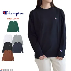 正規取扱店 チャンピオン Champion ロングスリーブ Tシャツ ロンT  長袖 メンズ レディース カットソー ワンポイント S M L XL C3-Y428 黒 ブラック