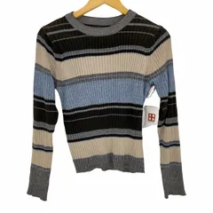ファーファー furfur マルチボーダーRIBプル レディース ONE SIZE のサムネイル