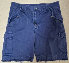 ドルチェアンドガッバーナ　ハーフパンツ　ハーフデニム　刺繍　ロゴ　y2k 30 DOLCE&GABBANA ドルチェ ＆ ガッバーナ ショートパンツ ハーフ