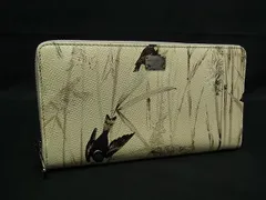 ■新品■未使用■DOLCE＆GABBANA ドルチェ&ガッバーナ レザー 鳥 バード ラウンドファスナー 長財布 ウォレット アイボリー系 FR4259のサムネイル