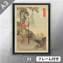 浮世絵師　尾形月耕　「鉄拐仙人」 真作肉筆！ 栄華と没落の後に” 尾形 月耕 作『月耕随筆 -稲荷山 小鍛冶-』を