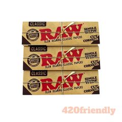 420friendly "RAW" クラシック カットコーナー/ ローリングペーパー(シングルワイド)