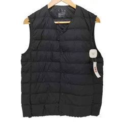 ムジルシリョウヒン 無印良品 ノーカラーベスト 軽量ダウン (帯電防止裏地) メンズ JPN：M 