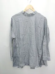 ◇ ◎ ●未使用● AMERICAN HOLIC タグ付き バックフレア 長袖 シャツ ブラウス サイズM ネイビー系 レディース P  【1406240039654】