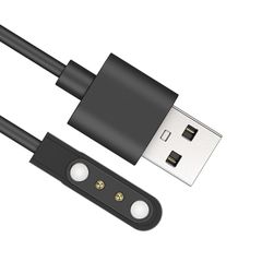 SZSLマグネット充電コード USBケーブル 0.6m USB充電 USB充電 smart watch 対応 スマートウォッチコード 4mm 磁気吸着 高耐久 2ピンの距離は 断線防止 スマートウォッチ充電ケーブル 軽量【1本セット】