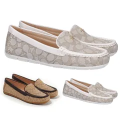 コーチ レディースローファー ドライビングシューズ COACH G4836 E4V MARLEY DRIVER マーリードライバー STONE/CHALK
