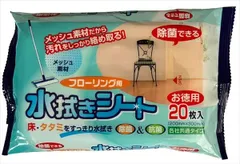 【3セット】フローリング用水拭きシート 20枚 【 ペーパーテック 】 【 フローリングシートクリーナー 】のサムネイル