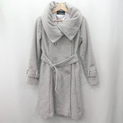 ◇ ⊇ CECIL McBEE セシルマクビー ウエストベルト 長袖 コート サイズM ライトグレー系 レディース E  【1506190012148】