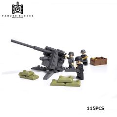 情景シリーズ 8.8cｍ高射砲 アハトアハト ブロック戦車 ミリタリーブロック パンツァーブロックス