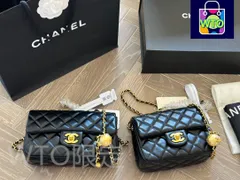 【今日特価】Chanel Gold Ball CF17 Bag (Black) - シャネル ゴールドボール CF17 バッグ（ブラック）-WTO輸入1
