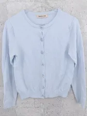 ◇ Apuweiser-riche アプワイザー リッシェ ビジュー 長袖 カーディガン 2 ブルー * 1002799038072 【中古】 【1002799038072】