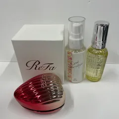 V564 Refa リファ ロックオイル 100ml、ライト 80ml、ハートブラシレイ グラデーションピンク 計3点セット