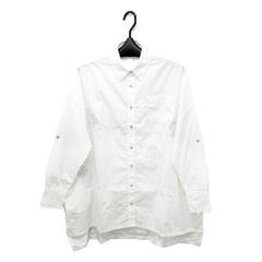 【名東】クロムハーツ 長袖シャツ クロスパッチシャツ マハルキタ XSサイズ 白 ホワイト 綿 メンズ 男 服