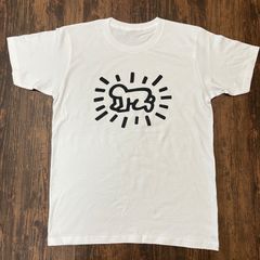 キースヘリング・ラディアント・ベイビー・Tシャツ・白