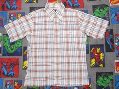 70s JC Penney チェック柄 半袖シャツ L アメリカ古着