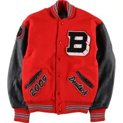 90s rock creek athletics スタジャン 古着 90年代 ROCK CREEK ATHLETICS ウールスタジャン 袖フェイク