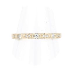 ヴァンドーム青山 ダイヤモンド リング 指輪 0.10ct 9号 K18YG(18金 イエローゴールド) 質屋出品