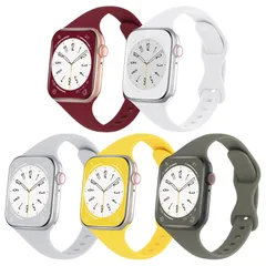 【在庫セール】スポーツストラップ スリム 交換 42mm ベルト 38mm 44mm ソフトシリコーン 40mm 素材 45mm 防汗 41mm 49mm に対応 バンド iWatch バンド Ultra watch Series apple コンパチブル 8