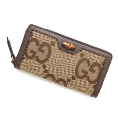 【新品未使用】グッチ ジャンボGG バンブー ラウンド 長財布 ✨新品未使用・箱ショップカード付き✨ GUCCI 長財布 GGライン