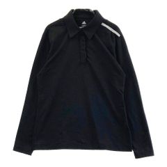 サイズ：M ADIDAS GOLF アディダスゴルフ CLIMAHEAT 長袖ポロシャツ 裏起毛  ブラック系 [240101438402] ゴルフウェア レディース ストスト