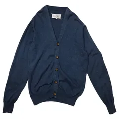 MaisonMartinMargiela⑭エルボーパッチカーディガン44ネイビー MaisonMartinMargiela⑭エルボーパッチカーディガン44ネイビー