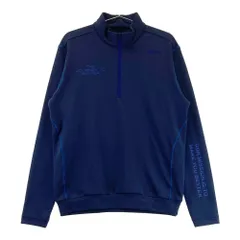 サイズ：L SRIXON スリクソン by DESCENTE ハーフジップ 長袖Tシャツ  ネイビー系 [240101516306] ゴルフウェア メンズ ストスト