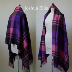 【国内正規品】Joshua Ellis ジョシュアエリス カシミヤ 大判 ストール 《 CPG51781 ピンク/パープル 》 カシミア 100％ 231224-98-K26