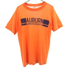 チャンピオン 80s USA製 ヴィンテージ トリコタグ 半袖 Tシャツ L オレンジ Champion メンズ 古着 【240328】 メール便可