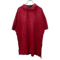 Polo Ralph Lauren 半袖 ポロシャツ XXL レッド ポロラルフローレン ポニーロゴ 古着卸 アメリカ仕入 a706-5047