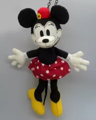【中古】キーホルダー ミニーマウス(レトロ) ディズニーホームストアコレクション ぬいぐるみチャーム 「ディズニー」 東京ディズニーランド限定
