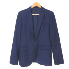 ステュディオス STUDIOUS テーラードジャケット シングル 1B 総裏地 M 紺 ネイビー ■U90 Xのサムネイル