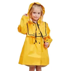 子供用 レインコート ポンチョ プリンセス 女の子 かわいい 幼稚園 小学校 カ  イエローLイエローLP_4