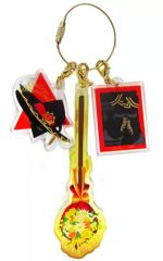 【中古】キーホルダー ケイト・ダイヤモンド ブルームバースデー箒のワイヤーアクリルチャーム 「ディズニー ツイステッドワンダーランド」 ケイトの誕生日記念グッズ