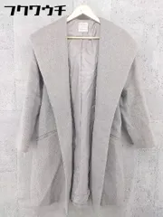 ■ ◎ SENSE OF PLACE URBAN RESEARCH ウエストベルト付き 起毛 フード コート サイズフリー グレー レディース  【中古】 【1002802314865】