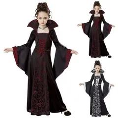 ハロウィン 子供 魔女 吸血鬼 コスプレ ドラキュラ ウィッチ 小悪魔 悪魔 キッズ コスチューム衣装 仮装 かわいい 女の子 イベント 文化祭