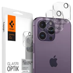 【新着商品】Spigen Glas.tR Optik iPhone 14 Pro iPhone 14 Pro Max 用 カメラフィルム 気泡なし 保護 iPhone14Pro iPhone14ProMax 対応 カメラ レンズ クリア 2枚入