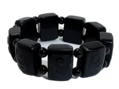 天珠 ブレスレット日月天珠 パワーストーン ブレスレット メンズ 天然石 数珠 アクセサリー メンズブレスレット