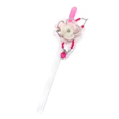 髪飾り 一本差し 浴衣 お祭り 花 夜光 ピンク 白 シルバー クリア 透明 ビーズ 薔薇 バラ 成人式 振袖 前撮り 袴 キッズ 子供 No.8-2698