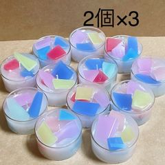 まとめ買い｜3組｜カラーチップティーライトキャンドル2個セット