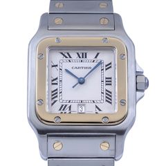 カルティエ Cartier サントス ガルベ W20011C4 Cartier Santos  クォーツ 腕時計 メンズ・ユニセックス 白