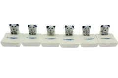 【迅速発送】speed mao 可愛い お魚を見つめる 猫ちゃん セラミック 箸置き カラトリー ６個 セット (猫)