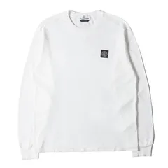 STONE ISLAND ストーンアイランド Tシャツ サイズ:L / コンパスパッチ ロングスリーブ Tシャツ (761522713) / ホワイト 白 / トップス カットソー 長袖【メンズ】【中古】