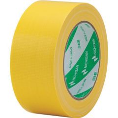 （まとめ買い）ニチバン 布粘着テープ 50mm×25m 黄色 121N2-50 【5個セット】