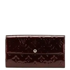 ルイ ヴィトン モノグラム ヴェルニ ポルトフォイユ サラ M93577 アマラント パープル パテントレザー レディース LOUIS VUITTON【1-0210450】