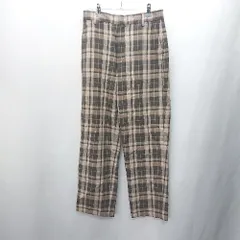 ◇ JOURNAL STANDARD relume ジャーナルスタンダード レリューム チェック柄 パンツ サイズ38 ブラウン系 レディース E  【1407020048378】