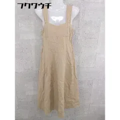 ◇ GRL グレイル ノースリーブ 総柄 膝下丈 ワンピース サイズM ベージュ レディース 【中古】 【1002798452787】